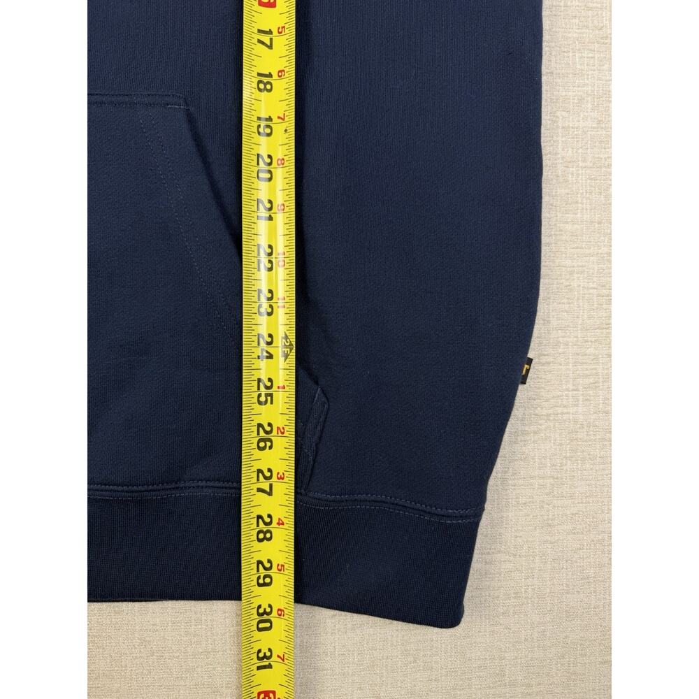 CAT Caterpillar Hoodie Men’s XXL Navy Blue Embroidered Logo Pullover NWT - Picture 9 of 10